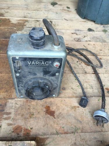 Vintage Variac Variable Voltage AutoTransformer Steampunk Industrial