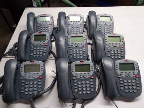 Lot of 9 AVAYA 4610SW IP Business Phones