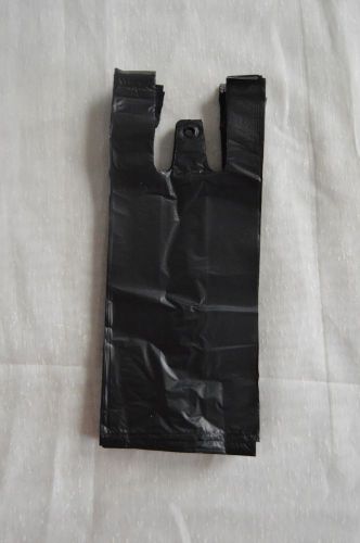 Plastic Bags Grocery Take Out T-Shirt Bags XSmall 4x3x10 Black