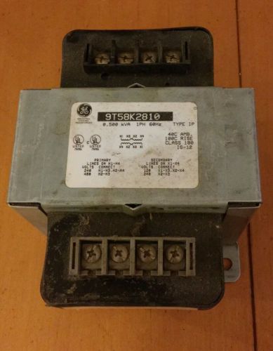 39363 old-stock, general electric 9t58k2810 transformer .500kva 1-ph 60hz for sale
