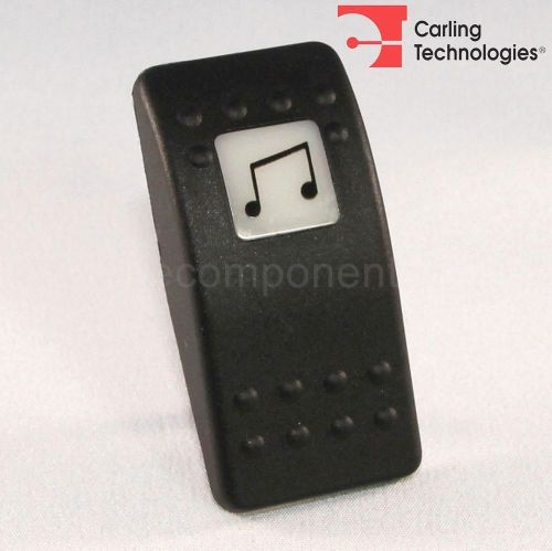 Carling Contura II Actuator Music Radio Black Button White Square Lens
