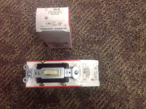 Pass &amp; seymour 664-ig 4way toggle switch 15 amp 120/277 vac w/ ground -  new for sale