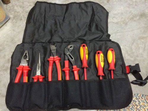Knipex 989827US Insulated High Leverage Tool Set - 7 Piece