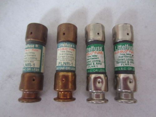 Lot of 4 littelfuse flnr-1 fuses 1a 1 amps tested for sale