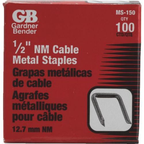 GB Electrical MS-150 Cable Staple-100PK 1/2&#034; METAL STAPLE