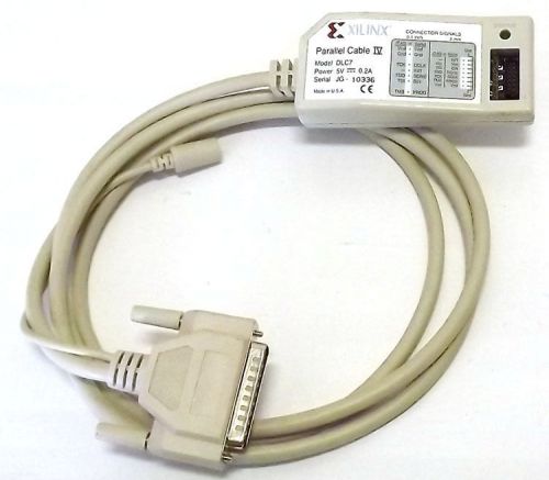 Xilinx DLC7 Parallel Cable IV PC4 JTAG PROM Programmer Cable Set 5V / Avail QTY