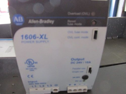 ALLEN BRADLEY 1606-XL240E-3 POWER SUPPLY, 3-PHASE, 400-500 VAC, 24-28 VDC