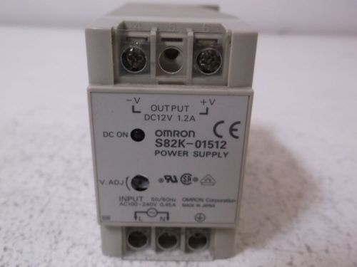 OMRON S82K-01512 POWER SUPPLY *USED*