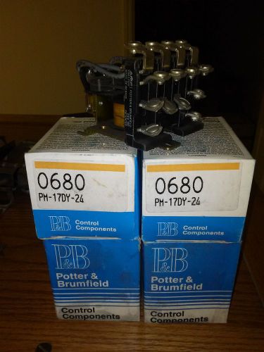 lot of 4 Potter and Brumfield PM-17DY-24 relays