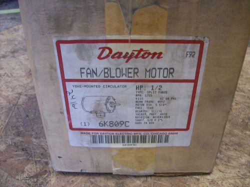 Dayton 6k809c 1/2 hp single phase 1725 rpm for sale
