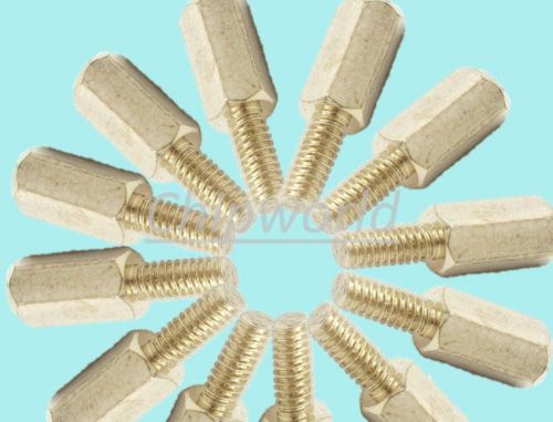 50x m3 male 6mm x m3 female 10mm m3 10+6 brass standoff spacer (all length 16mm) for sale
