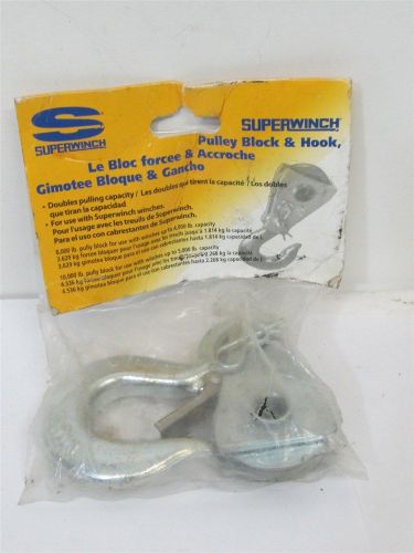 Superwinch 2227A, 8000 lbs, Pulley Block &amp; Hook