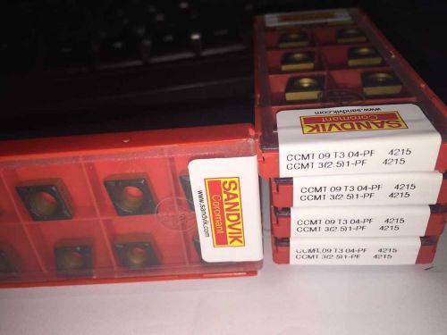 50 pcs   SANDVIK CCMT 09 T3 04-PF 4215 /CCMT 3(2.5)1-PF 4215