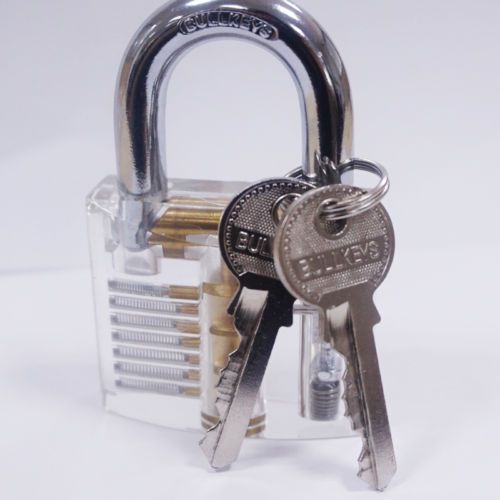 Fine pick cutaway inside view padlock lock for locksmith practice training skill for sale