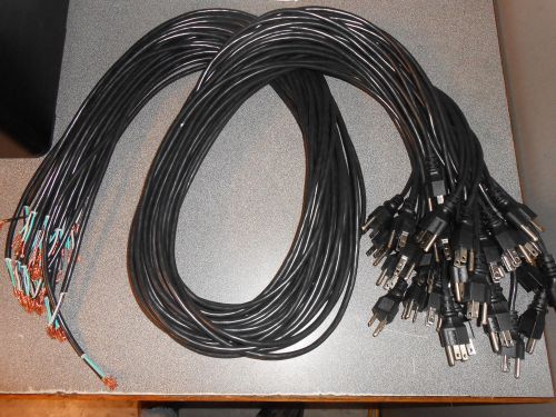 Lot of 30 Power cord 6ft 18 gauge 3 prong *Project power Cord* - Free Shipping