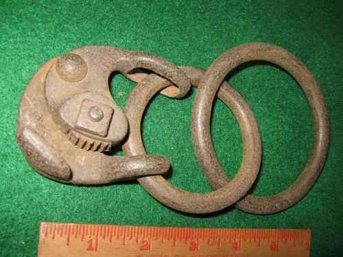 Vtg Hand Forged Come Along? Branded Wire Puller Fence Strecher Cable Pull Tool