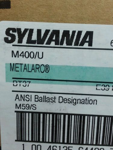Sylvania m/400u watt metalarc metal halide