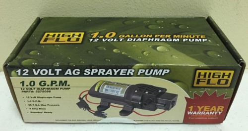 New High Flo Gold Series 12 Volt Diaphragm Pump (Model No. 5275086) - 1.0 GPM