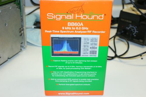 Signal Hound BB60A 9 kHz to 6 GHz Spectrum Analyzer and RF Recorder. Last One.
