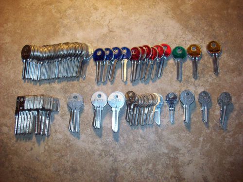 Lot of 79 various cole brand keyblanks, for yale locks for sale