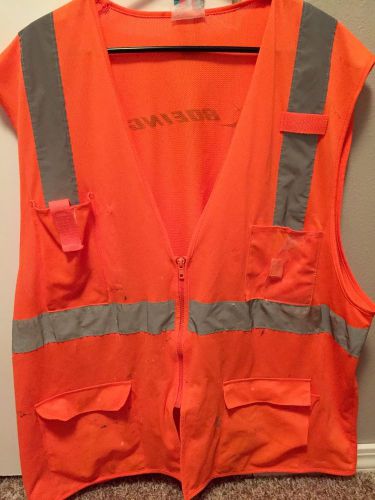 Boeing reflective safety vest size large *please see photos &amp; description* for sale