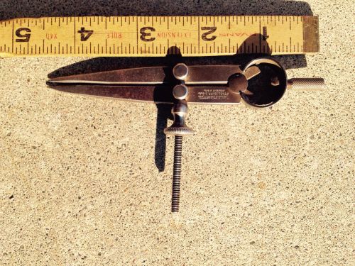 Vtg starrett compass dividers 3 1/2&#034; caliper machinist gunsmith toolmaker tool for sale