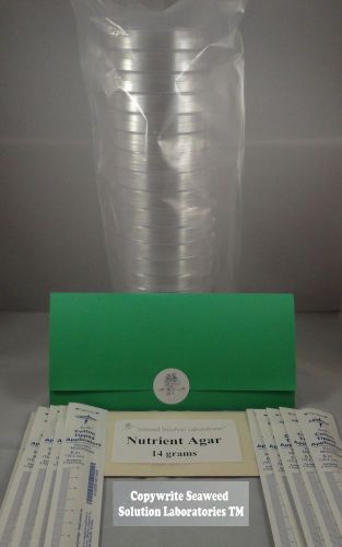 Nutrient agar kit- yields 20, 100mm petri dishes - free shipping!!! for sale