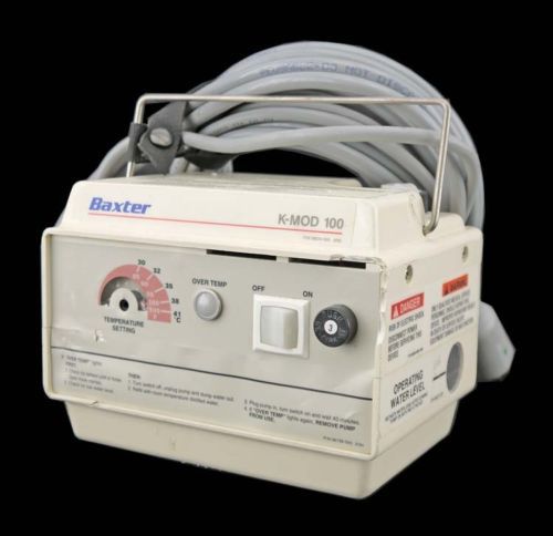 Baxter K-Mod 100 Medical Patient Temperature Controlled Heat Therapy Pump +Hoses
