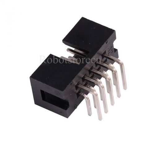 20PCS DC3-10PL 2.54mm 2x5 10Pin Right Angle Male JTAG Socket Box header