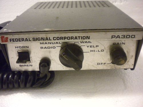 FEDERAL SIGNAL CORPORATION PA300 ELECTRONIC SIREN ALARM WITH HANDSET