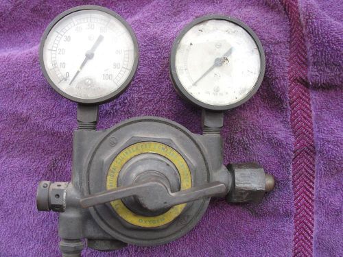 Vintage regulator national cylinder gas chicago il canada 1943/ steam punk for sale