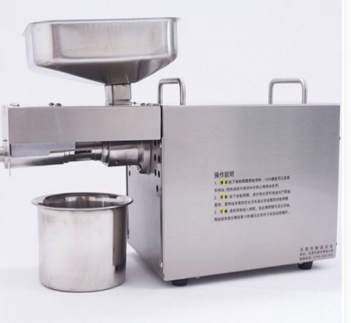 Automatic small oil press machine stainless steel cold press hot press 110v 220v for sale