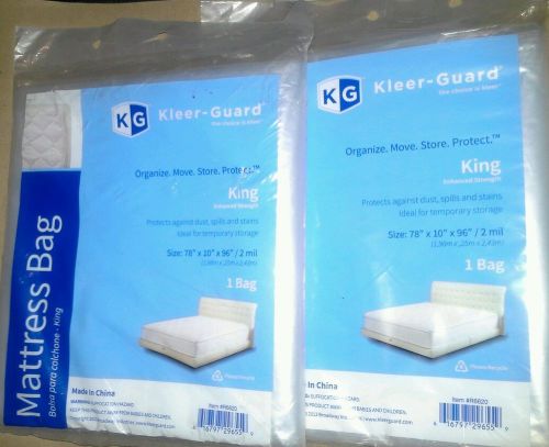 New Moving Supplies - Kleer guard KING SIZE  Mattress Bags lot of 2   OBO