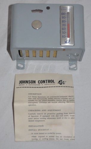 Vintage Johnson Service Company Electric Spacestat Thermostat L37