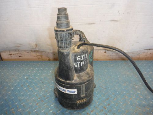 2010 tsurumi f-13 corded electric 0.25 hp submersible sump utility pump! for sale