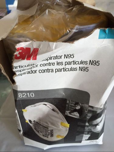 3m 8210 n95 respirator - 1 box 20 mask 3m8210 damaged box for sale
