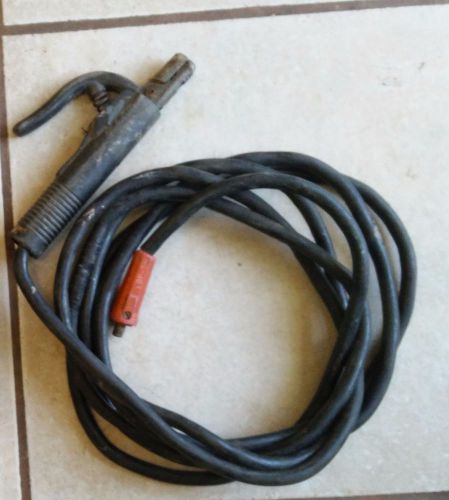 Arc welding cable 15 ft 1 awg with stinger terminal free priority shipping for sale