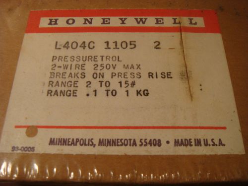 Honeywell L404C 1105 Pressuretrol pressure control New old stock