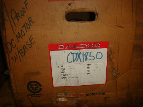 Cdx1850 .5 hp, 1750 rpm baldor dc electric motor for hazardous locations for sale