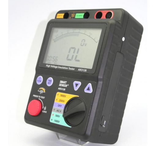 Smart Sensor AR3126 High Voltage Insulation tester meter 500V/1000V/2500V/5000V