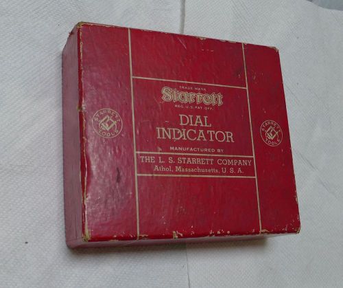 Starrett No. 196A Universal Dial Test Indicator Set in Box Exc (1 piece missing)