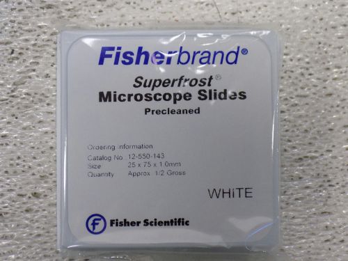 Fisherbrand Superfrost Disposable Microscope Slides, 12-550-143, 10 Gross