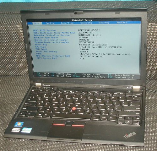 IBM Lenovo ThinkPad x230 Laptop i5-3320M Vpro 2.6Gz 8GB 12.5&#034;