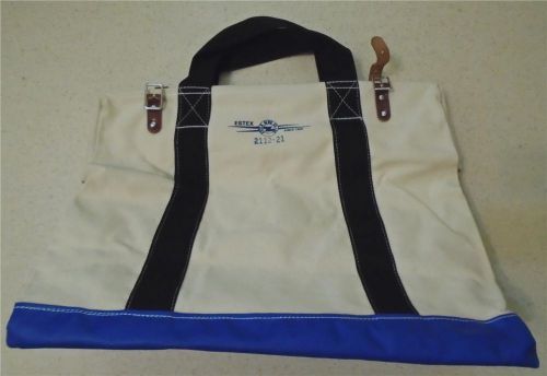 Heavy duty canvas tool bag  by estex  21&#034; x 17&#034; work carry tote for sale