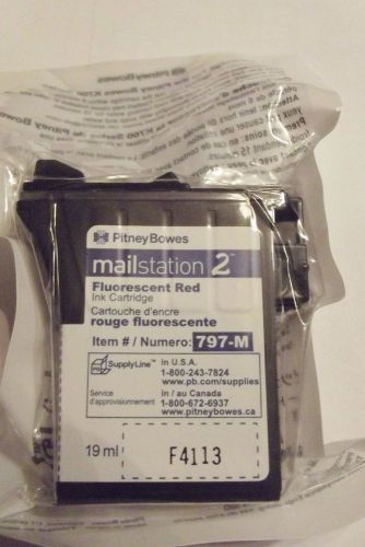 1- 797-m pitney bowes mailstation 2  ink cartridge genuine new in sealed package for sale