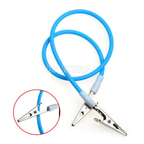 New 1 pc dental bib clips - silicone cord napkin holders blue color azdent for sale