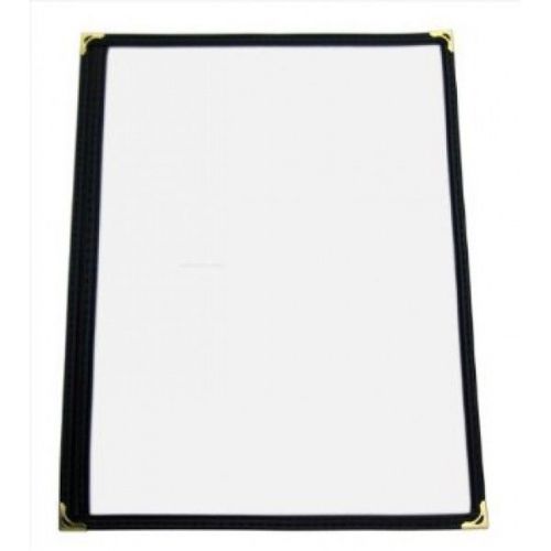 25 Pieces Single Menu Cover, Black, 12&#034;x 9-1/2&#034;