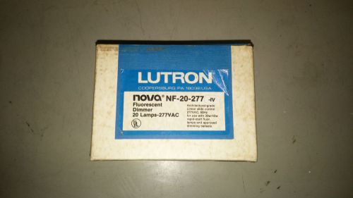 LUTRON NF-20-277-IV NEW IN BOX FLUORESCENT DIMMER 20 LAMP 277V SEE PICS #A87