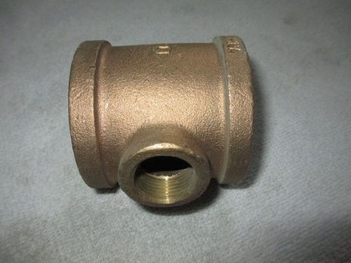 2&#034; x 3/4&#034; brass tee - (reducing tee) - new for sale