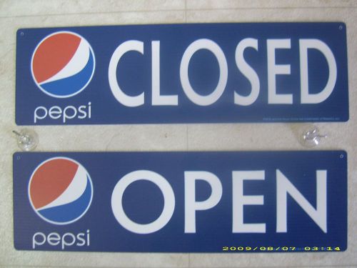 Open/closed pepsi-cola menu board sign for sale